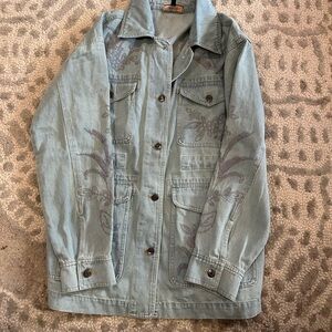 Johny Was Stylish Light Blue Denim Jacket